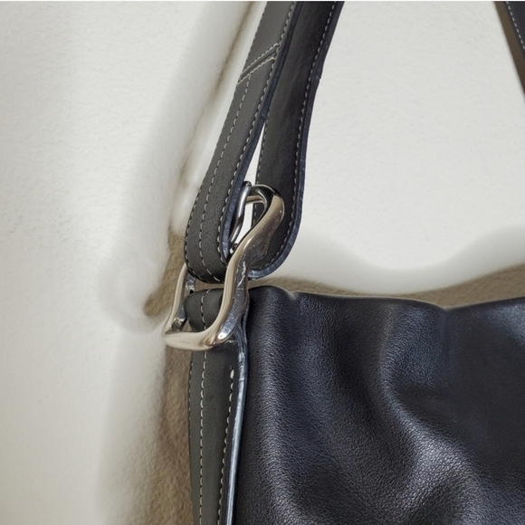 Coach 1415 Soho Slim Y2K Black Leather Hobo Fringe Tasseled Shoulder Bag - Picture 9 of 13